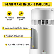 Load image into Gallery viewer, Amocart 4L Water Distiller Purifier Filter Dispenser Heating Drinking Bottle Softener Stainless Steel Home Appliance for Offic