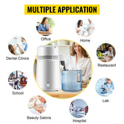 Load image into Gallery viewer, Amocart 4L Water Distiller Purifier Filter Dispenser Heating Drinking Bottle Softener Stainless Steel Home Appliance for Offic