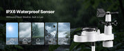 Load image into Gallery viewer, Amocart 5-in-1 Wireless Weather Station 7.5-Inch VA Display Solar Powered Outdoor Sensor, Rain Gauge&Weather Forecast, No WiFi