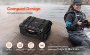 Charger l'image dans la visionneuse de galerie, SucceBuy IP67 Étui rigide résistant aux intempéries, étui de protection robuste avec mousse prédécoupée et poignées pour voyage, chasse, militaire, caméras