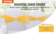 Bild in Galerie-Viewer laden, Amocart 50pcs Stretch Spandex Chair Sashes Chair Sashes Bands for Wedding Party Banquet Decoration Elastic Bulk Chair Cover