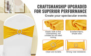 Bild in Galerie-Viewer laden, Amocart 50pcs Stretch Spandex Chair Sashes Chair Sashes Bands for Wedding Party Banquet Decoration Elastic Bulk Chair Cover
