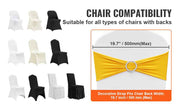 Bild in Galerie-Viewer laden, Amocart 50pcs Stretch Spandex Chair Sashes Chair Sashes Bands for Wedding Party Banquet Decoration Elastic Bulk Chair Cover