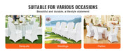 Bild in Galerie-Viewer laden, Amocart 12/30/50/100Pcs Wedding Chair Cover Spandex Stretch Slipcover for Restaurant Banquet Dining Party White Chair Cover