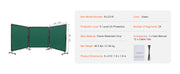 Load image into Gallery viewer, SucceBuy Welding Screen with Frame 6' x 8' Flame-Resistant Vinyl 3 Panel Welding Curtain Screens 12 Swivel Wheels for Workshop