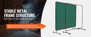 Load image into Gallery viewer, Amocart Welding Curtain Screen w/ Frame Flame-Resistant Vinyl Welding Protection Screen 4 Swivel Wheels for Workshop/Industrial