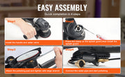 Bild in Galerie-Viewer laden, Amocart Wet Polisher 800W Concrete Grinder w/ 6 Variable Speed and 7 Polishing Kits Wet Grinder Machine for Polishing Grinding
