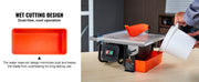 Load image into Gallery viewer, SucceBuy Wet Tile Saw 7-inch 65Mn Steel Blade 3500 RPM Induction Motor Tile Cutter Wet Saw Water Reservoir 0-45 Degrees Angle