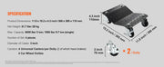 Load image into Gallery viewer, SucceBuy Car Tire Wheel Trolley Dollies 2/4PCS 1500Lbs Weight Capacity Vehicle Skates Moving Tire 4 Casters Auto Repair Mover