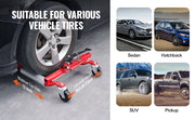 Load image into Gallery viewer, Amocart Wheel Dolly Heavy Duty Vehicle Positioning Ratchet Tire Jack Max Capacity 1500 Lbs Car Dolly for Car Auto Repair Moving
