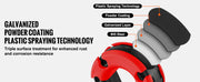 Charger l'image dans la visionneuse de galerie, Amocart 2pcs 3/4" D-Ring Shackle U-Hook Loop Shackles with 7/8" Pin Isolators & Washers for Jeep Off Road Vehicle Recovery