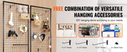 Load image into Gallery viewer, SucceBuy Grid Wall Panels Tower Wire Gridwall Display Racks Double Side Gridwall Panels for Art Craft Shows Retail Shop w/ Hooks