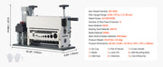 Load image into Gallery viewer, Amocart 370W Electric Wire Stripper Machine 0.06-1.57 in 11 Channel Automatic Copper Cable Stripper for Scrap Copper Recycling