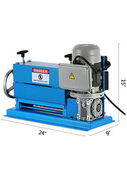 Load image into Gallery viewer, SucceBuy Electric Wire Stripping Machine 370W 1.5mm-38mm Cable Stripper Peeling 11 Channels & 10 Blades Removing Plastic Rubber