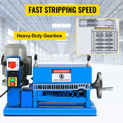 Load image into Gallery viewer, Amocart Electric Wire Stripping Machine 370W 1.5mm-38mm Cable Stripper Peeling 11 Channels & 10 Blades Removing Plastic Rubber