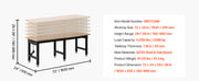 Bild in Galerie-Viewer laden, Amocart 5000 lbs Adjustable Workbench 72/96 x 24in Oak Wood Top Workstation with 4 AC Outlets Hardwood Worktable for Garage