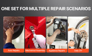 Load image into Gallery viewer, Amocart Flex-Head Ratcheting Wrench Set 8PCs Combination Wrench Set Roll-up Pouch Cr-V Steel Flexible Ratcheting Wrench Set