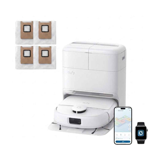 Eufy Robot Vacuum Omni C28 White with Extra Dust Bags | T211AV20