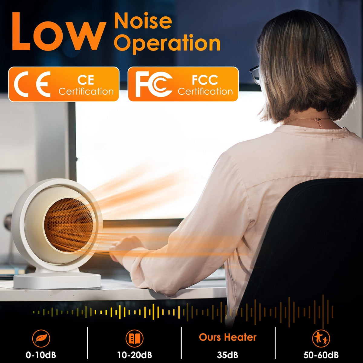 1Pc 380W Space Heater With 30 Degree Tilting Angle 3S Fast Heating Portable Desktop Electric Heater For Indoor Use With Overheat Protection Tip Over Protection For Home Office - AMOCARTe25040f6c9f5a085f1bdf8b60a4b7f62