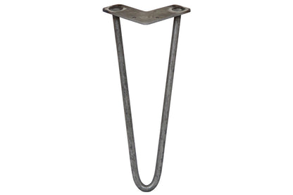 Monstershop Hairpin Legs 2 Prong | Raw Steel | 12mm