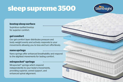 Silentnight | Majestic Sleep Supreme Mattress | Single | 3ft