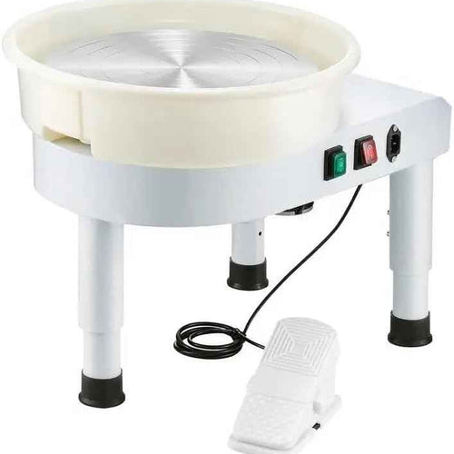 450W 35cm Pottery Wheel Machine Ceramic Clay Art Craft Tool with 9.8 Inch LCD Touch Screen Foot Pedal Detachable ABS Basin Electric DIY Clay Sculpting Spinner for Adults Beginners Ceramic Forming