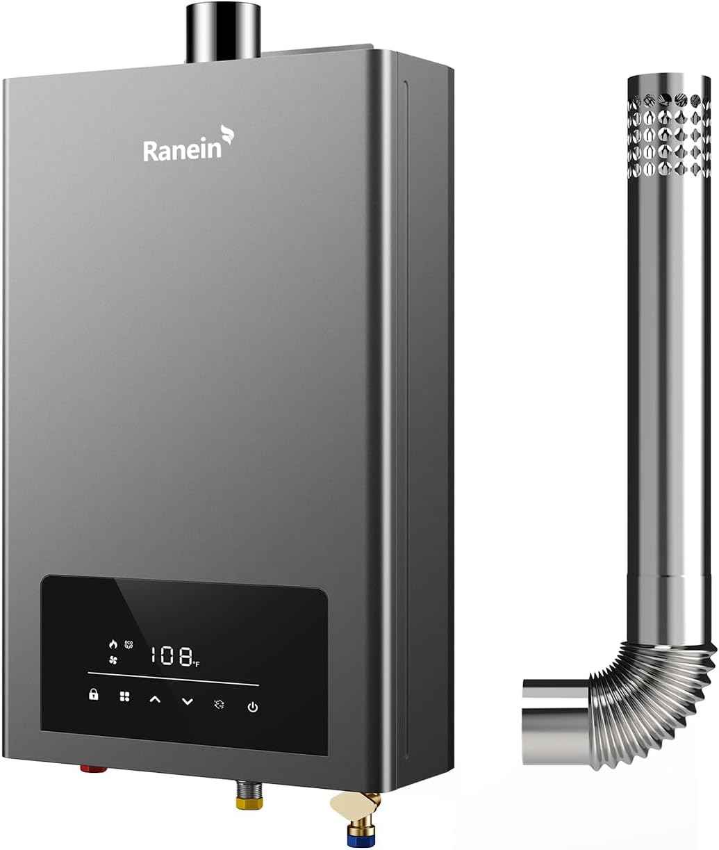 Propane Tankless Water Heater, 3.6 GPM, 80,000 BTU, Indoor