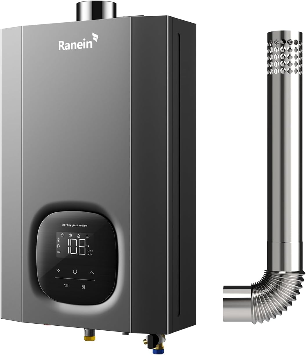 Propane Tankless Water Heater, 3.6 GPM, 80,000 BTU, Indoor
