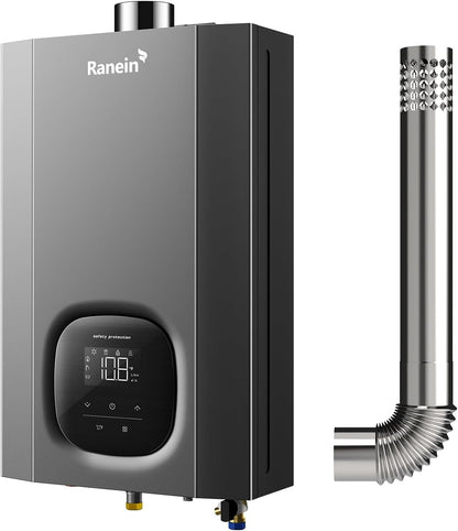 Propane Tankless Water Heater, 3.6 GPM, 80,000 BTU, Indoor