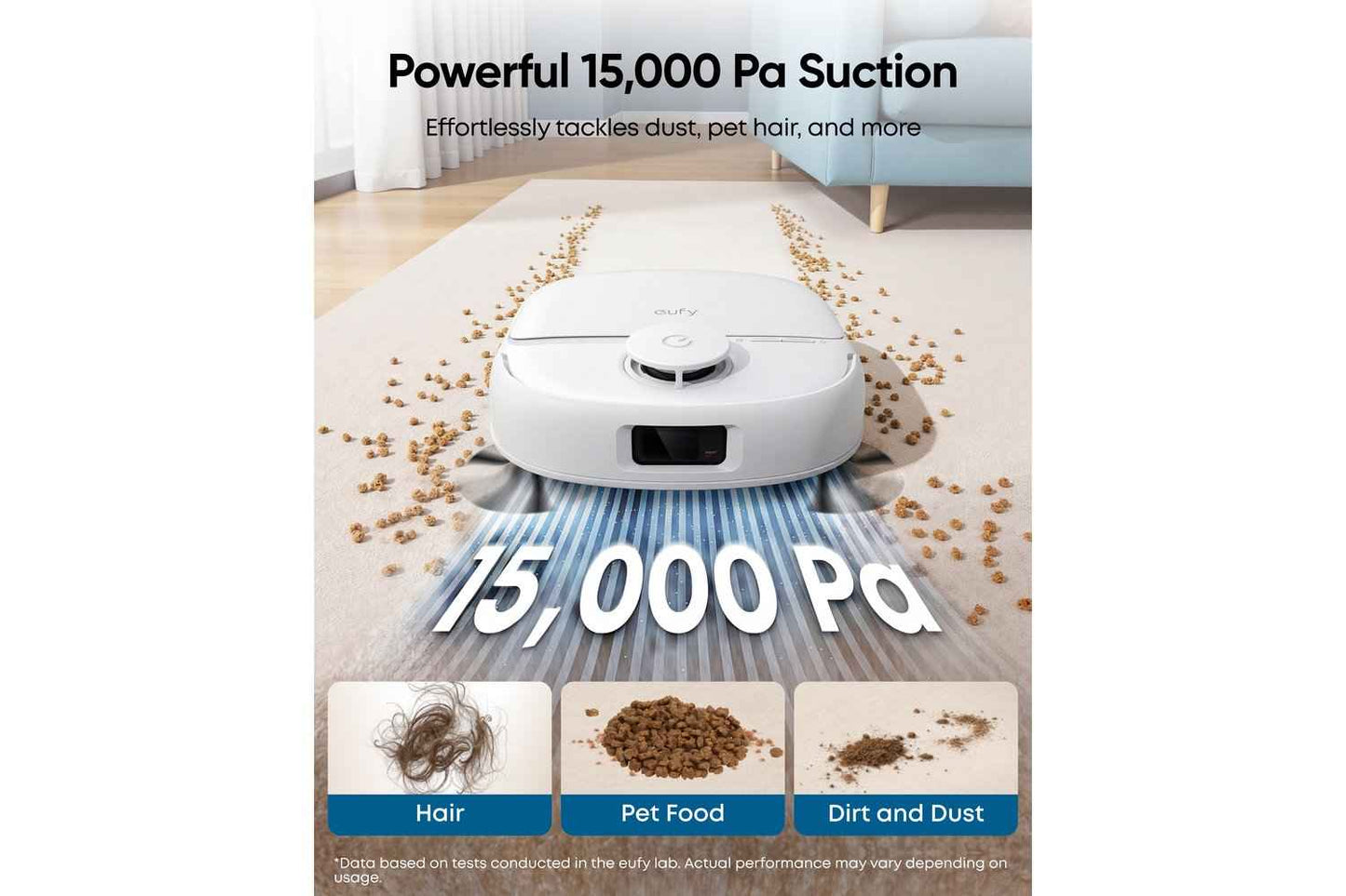Eufy Robot Vacuum Omni C28 White with Extra Dust Bags | T211AV20