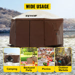 Amocart Pop-up Camping Gazebo Camping Canopy Shelter 6 Sided 12' x 12' / 10' x 10' Sun Shade Tents & Canopies Camping & Hiking