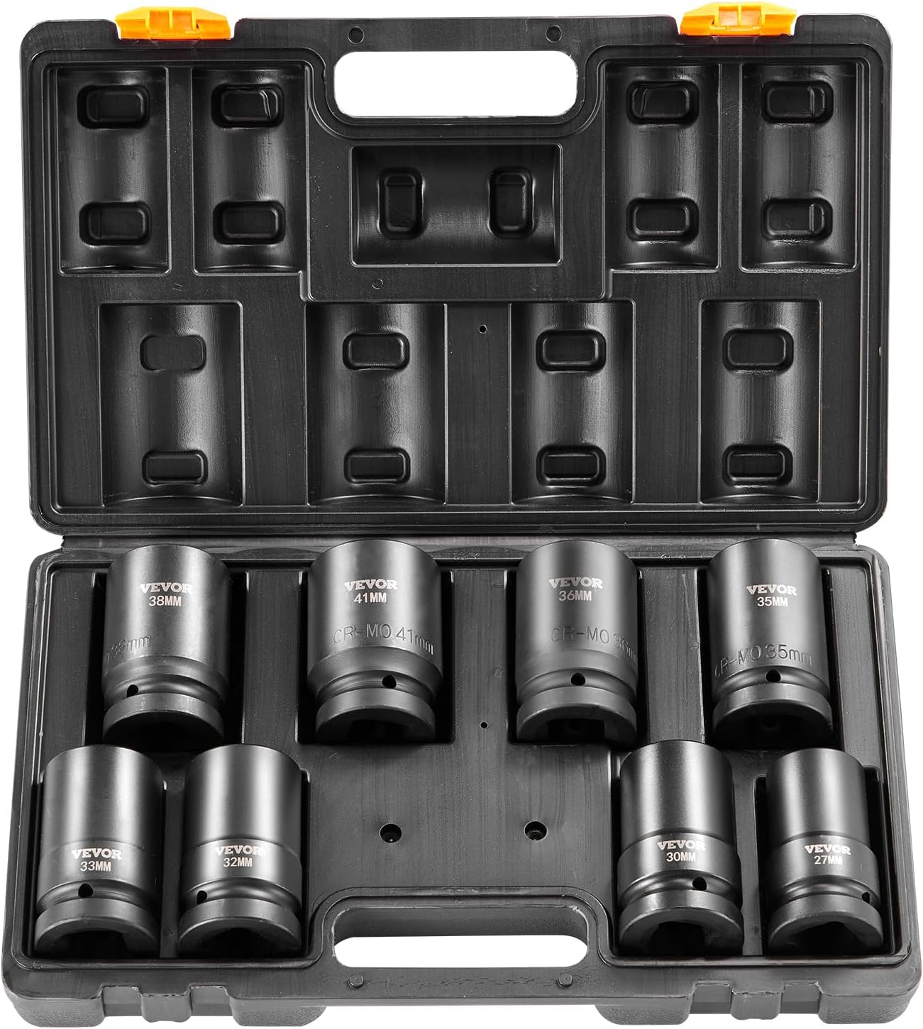 1/2" Drive Impact Socket Set 65 Piece, 3/8" to 1-1/4" and 10-24mm