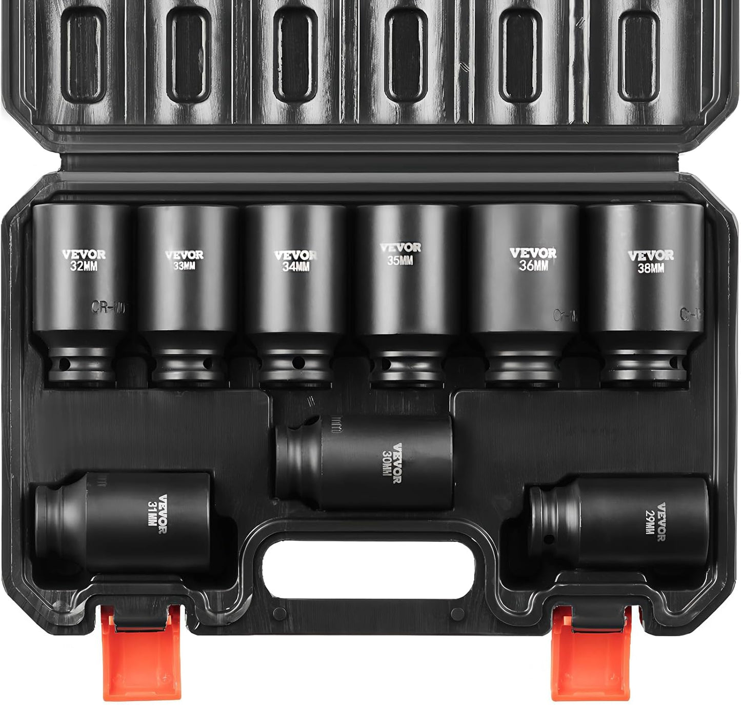 1/2" Drive Impact Socket Set 65 Piece, 3/8" to 1-1/4" and 10-24mm