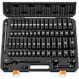 1/2" Drive Impact Socket Set 65 Piece, 3/8" to 1-1/4" and 10-24mm