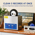 Amocart 6L Knob Ultrasonic Vinyl Record Cleaner Portable Washing Machine Ultrasound Dishwasher Contact Lenses Dental Jewelry