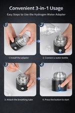 Portable Hydrogen Water Generator Bottle Rechargeable Electric Alkaline Water Ionizer Cup Hydrogen-Rich Health Care Drinkware