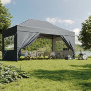 Load image into Gallery viewer, Aoxun 10x15FT Pop Up Gazebo with Sides Heavy Duty Waterproof Outdoor Canopy Tent with Roller Bag and Sandbags for Parties Weddings
