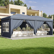 Charger l'image dans la visionneuse de galerie, Nordivale 10x20FT Pop Up Gazebo Tent with 6 Sidewalls Waterproof Folding Canopy for Wedding Outdoor Party Commercial Market
