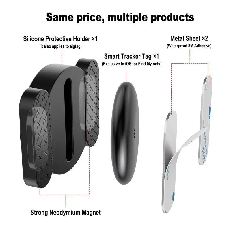 Subscription-Free Mini GPS Tracker Super Magnetic Car Locator Stealth Tracking Device 365-Day Battery Waterproof For Android Find My Device
