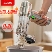 Load image into Gallery viewer, SZUK New Powerful Car Vacuum Cleaner Mini blower Handheld Cleaning Machine with LED Light Portable Wireless Vacuum Cleaner Car
