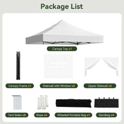 Load image into Gallery viewer, Aoxun 3 x 3m Pop-Up Gazebo Waterproof Heavy-Duty Canopy Tent with Sidewalls, UV Protection, Roller Bag, and Sandbags for Camping, Beach, Weddings, Parties, and Outdoor Shelter
