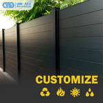 Modern Rustproof Aluminum Fence Slat Fence Panel Powder Coated Privacy Fence For Outdoor Yard Easy Installation Durable Design