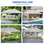 Load image into Gallery viewer, Pop up Canopy Tent 10x20 Heavy Duty Gazebo with 6 Sidewalls, UPF 50+ All Weather Waterproof Commercial Outdoor Wedding Party Tents Canopy with Roller Bag
