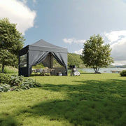 Load image into Gallery viewer, Aoxun 3 x 3m Pop-Up Gazebo Waterproof Heavy-Duty Canopy Tent with Sidewalls, UV Protection, Roller Bag, and Sandbags for Camping, Beach, Weddings, Parties, and Outdoor Shelter
