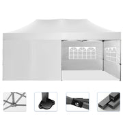 Load image into Gallery viewer, Pop up Canopy Tent 10x20 Heavy Duty Gazebo with 6 Sidewalls, UPF 50+ All Weather Waterproof Commercial Outdoor Wedding Party Tents Canopy with Roller Bag
