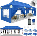 10x30ft Pop Up Canopy Tent Gazebo Party Heavy Duty Marquee Awning With 8 Sidewall Outdoor Commercial Event Instant Tent Gazebo