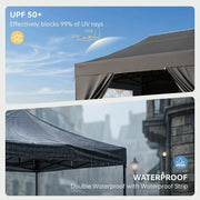 Load image into Gallery viewer, Aoxun 10x15FT Pop Up Gazebo with Sides Heavy Duty Waterproof Outdoor Canopy Tent with Roller Bag and Sandbags for Parties Weddings
