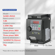 Load image into Gallery viewer, VFD 0.75KW 1.5KW 2.2KW 4KW 5.5KW Frequency Inverter 1PH/3PH 220V 380V Output Frequency Converter Variable Frequency Drive

