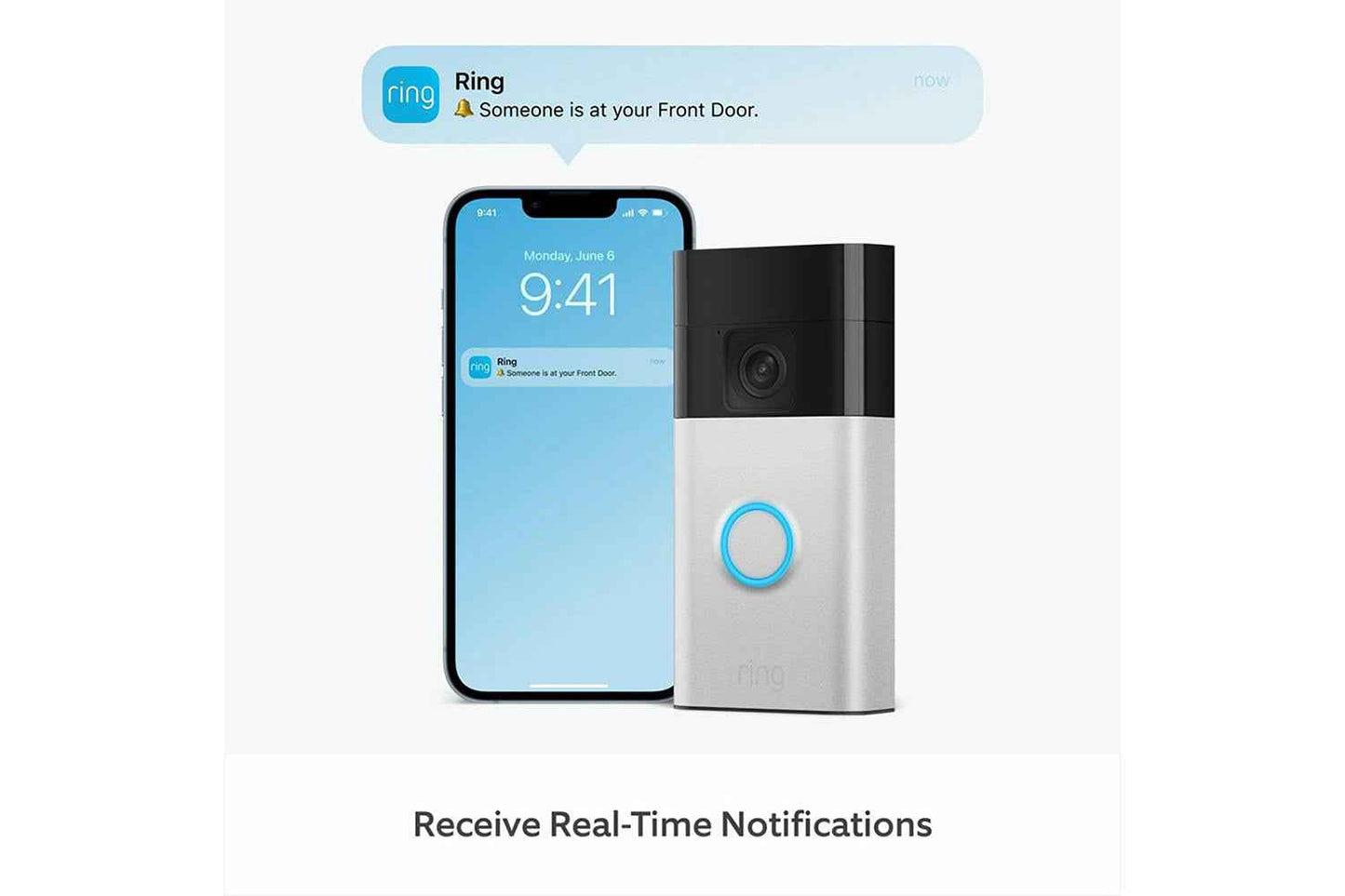 Ring Battery Video Doorbell | Satin Nickel