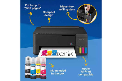 Epson EcoTank ET-1910 A4 Wi-Fi & AirPrint Ink Tank Printer | Black